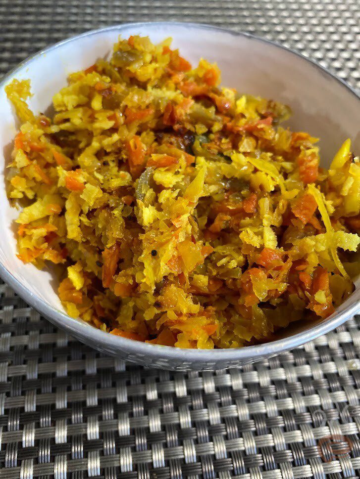 Cabbage Carrot Thoran | Cabbage Carrot Stir Fry