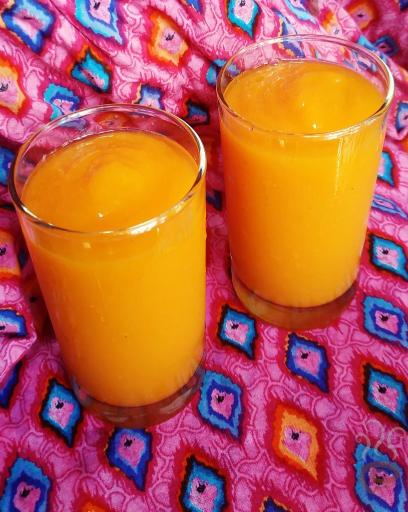 Papaya and Mango Smoothie