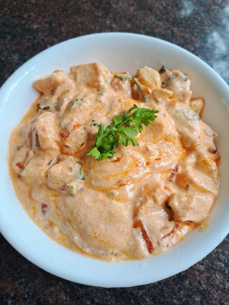 Aloo Dahi Tadka | Easy Potato Yogurt Curry