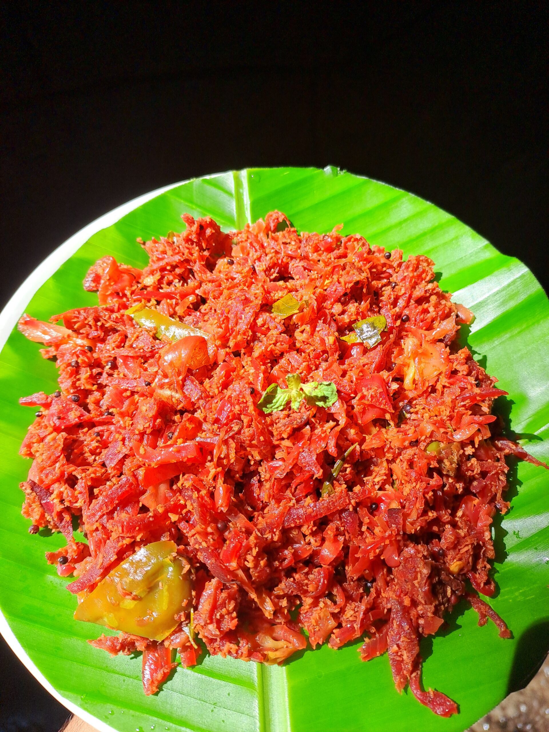 Cabbage Beetroot Thoran | Cabbage and Beetroot Stir Fry