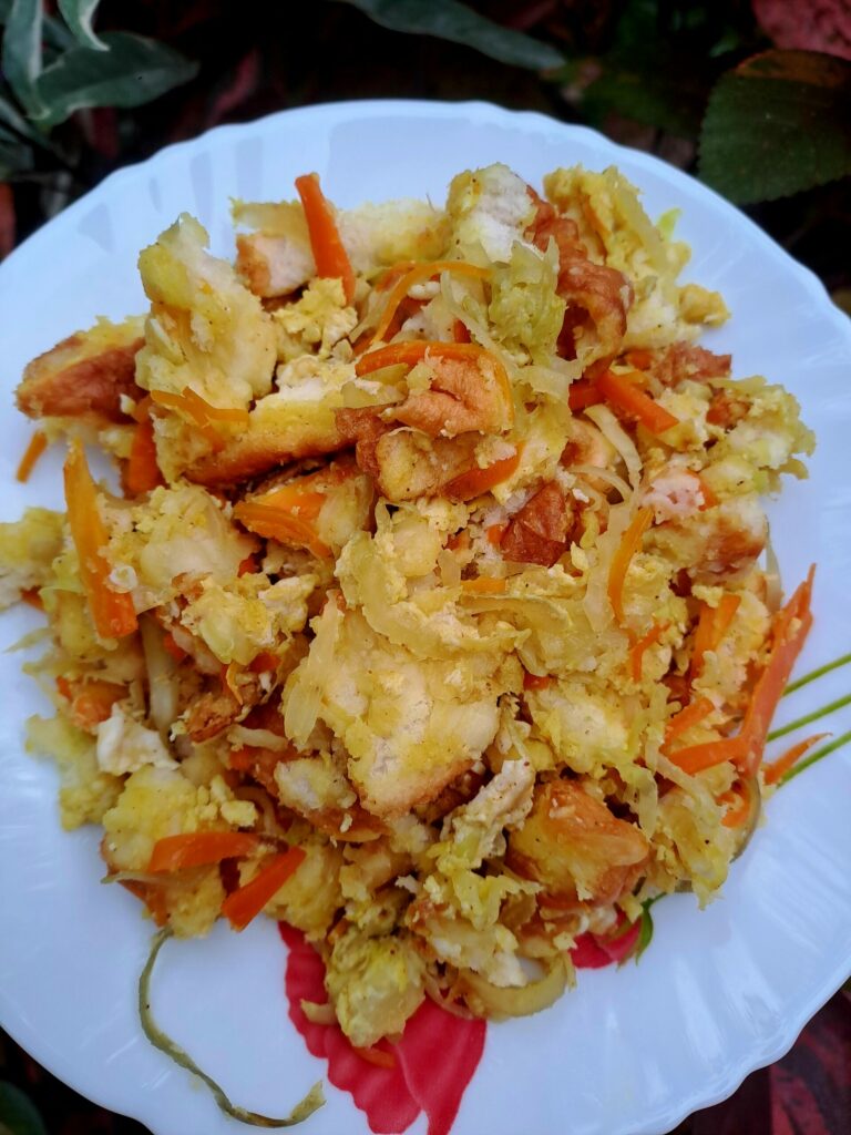 Vegetable Bread Upma | Easy Bread Upma