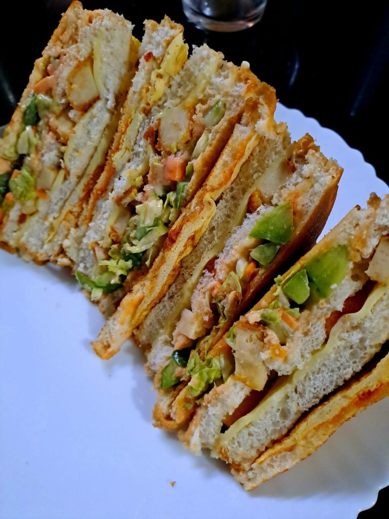 Chicken Nuggets Sandwich | Homemade Chicken Nuggets Sandwich