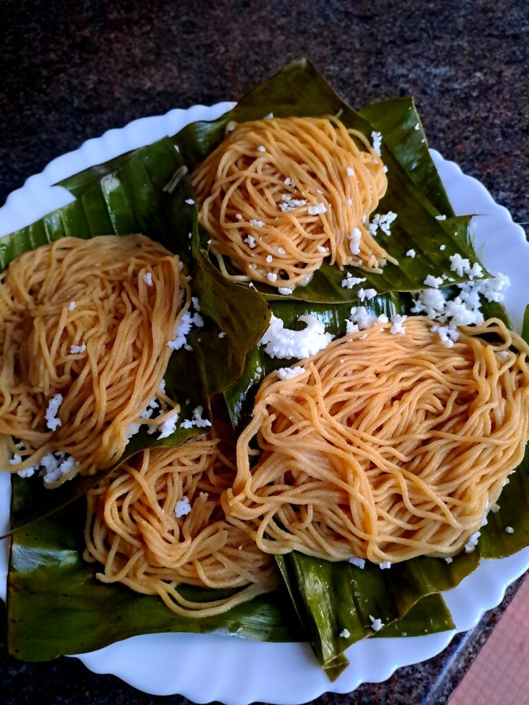 Wheat Idiyappam | Gothambu Idiyappam | Wheat String Hoppers