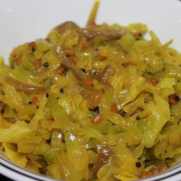 Cabbage Thoran Easy