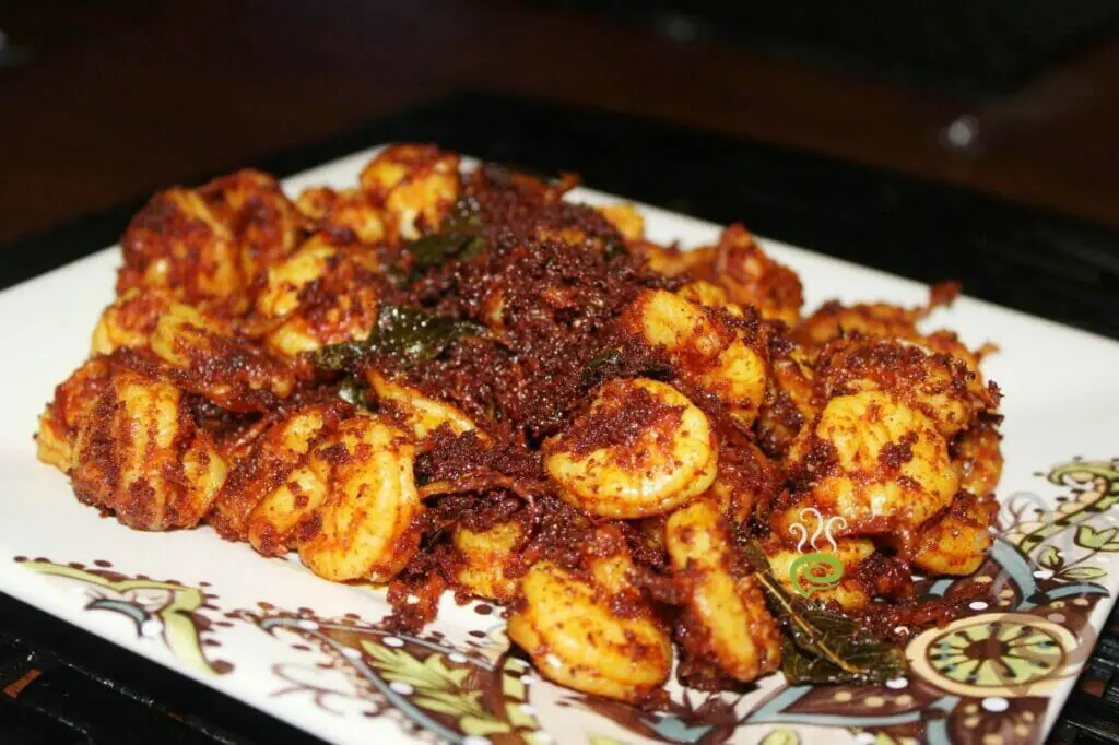 Kerala Style Simple Chemmeen Fry