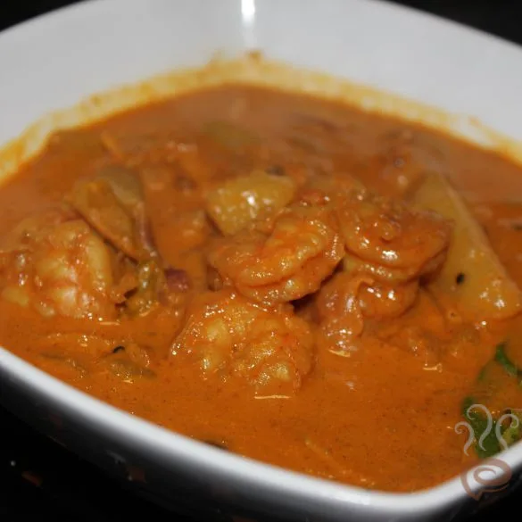 Chemmeen Manga Curry | Chemmeen Mango Curry | Prawns Mango Curry