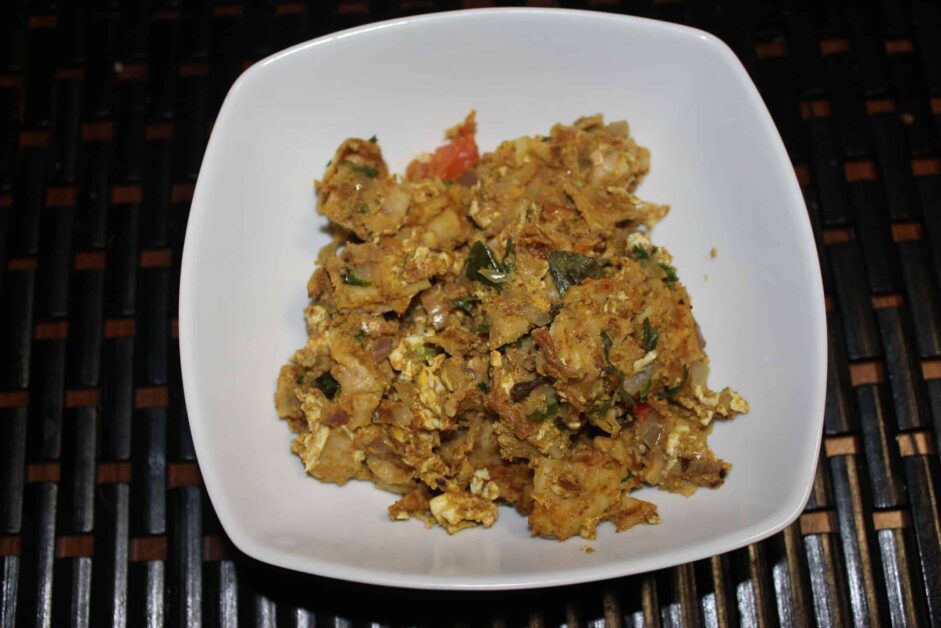 Egg Kothu Parotta