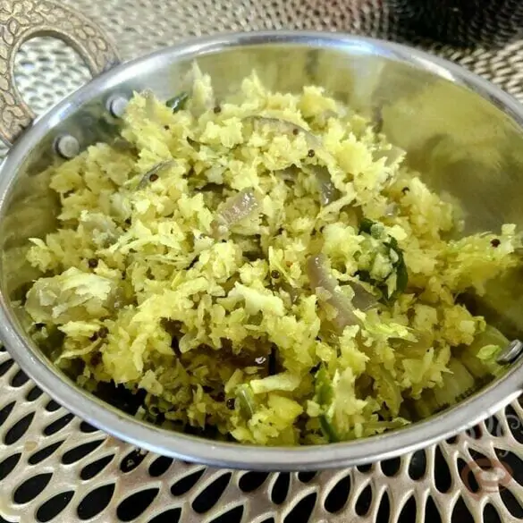 Cabbage Thoran with Coconut