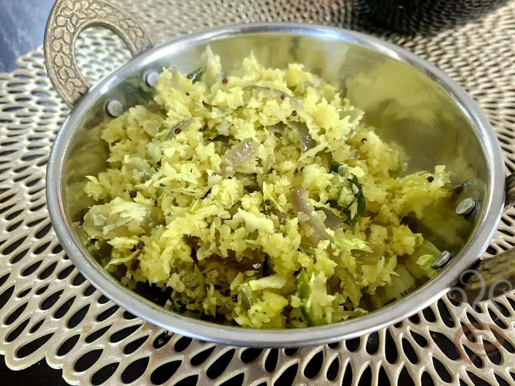 Cabbage Thoran With Coconut