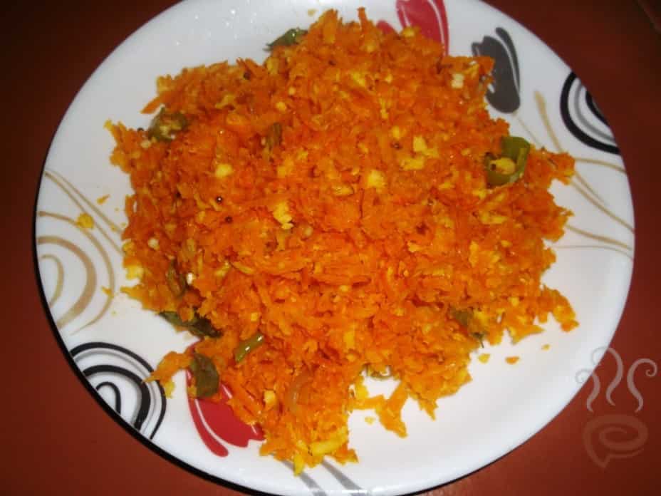 Nadan Carrot Thoran Recipe