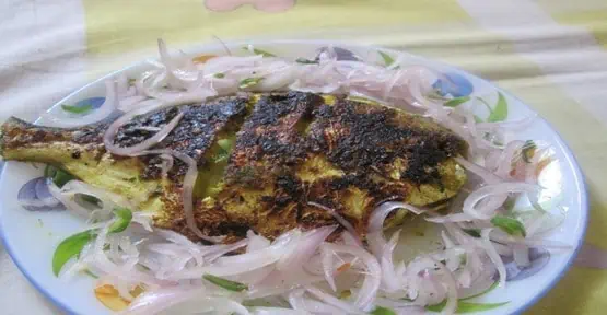 Green Masala Pomfret Fry