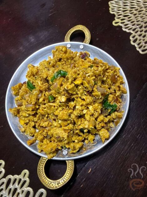 Kerala Style Egg Burji Recipe