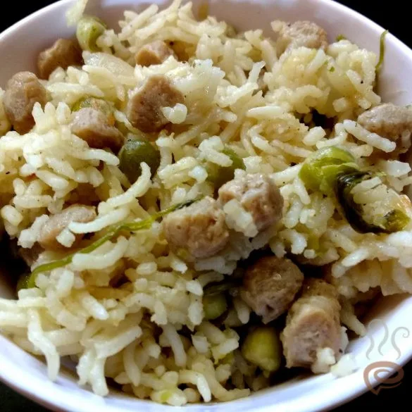 Soya Chunks Peas Biriyani