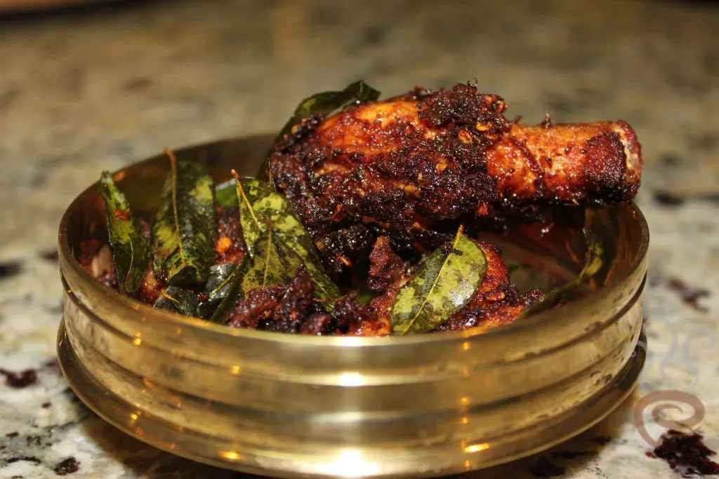 Kerala Thattukada Chicken Fry | Kozhi Porichathu With Video