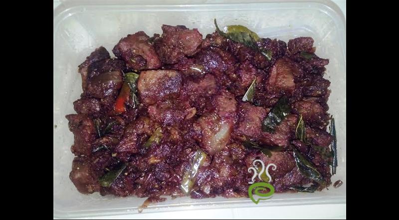 Dry Beef With Crushed Red Chillies