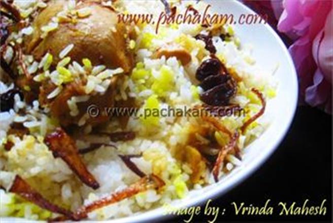 Kerala Cuisine Chicken Biriyani(Kozhi Biryani)