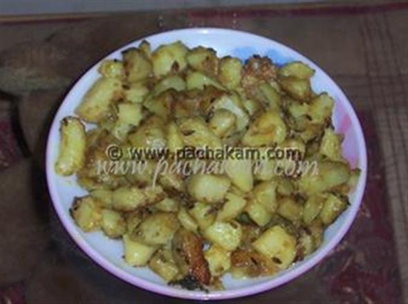 Potato Fry With Raw Spices