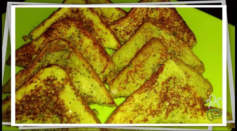 Green Bread Toast | Easy Breakfast