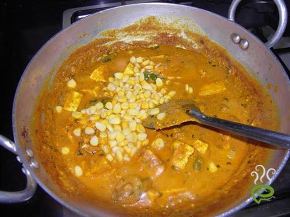 Almond Corn Paneer Curry