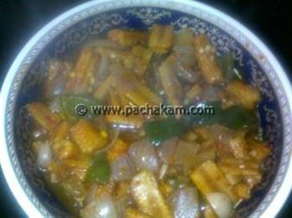 Baby Corn In Hot Chilly Paste