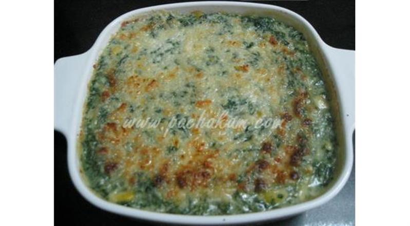 Baked Spinach & Corn