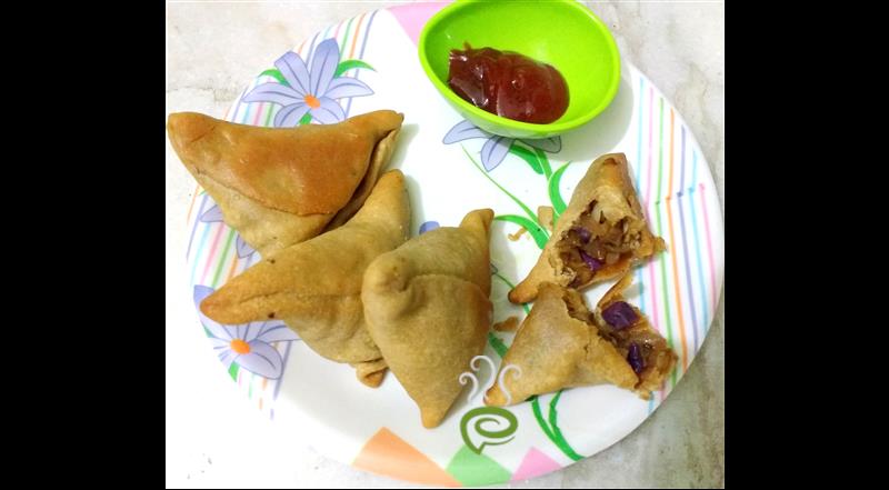 Baked Mushroom Samosa