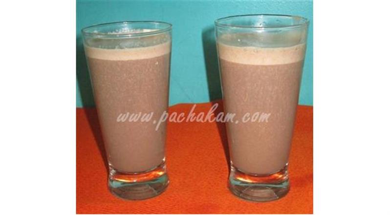 Banana Choco Drink (Step By Step Photos)