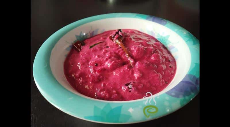 Kerala Style Beetroot Pachadi | Beetroot Raitha