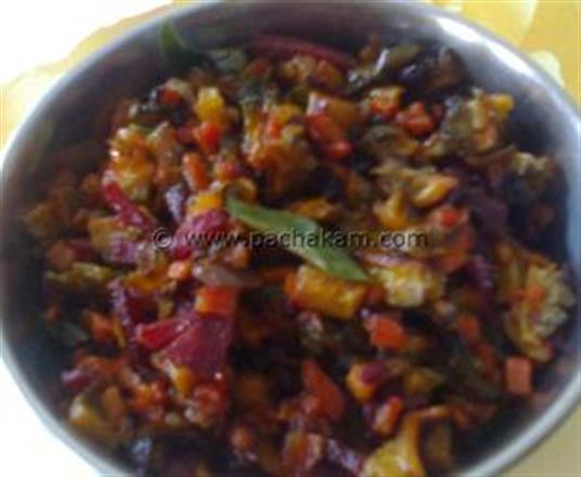 Bitter-Gourd  With Mixed Vegetable Fry