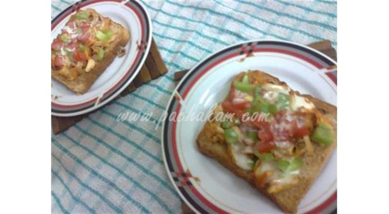 Bread Pizza (Step By Step Photos)