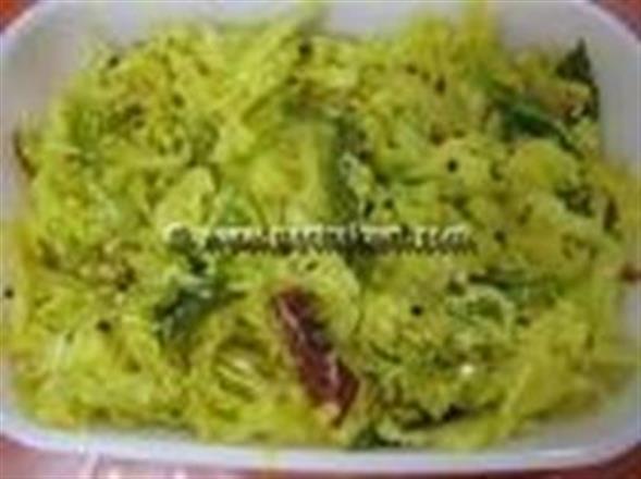 Cabbage Poriyal