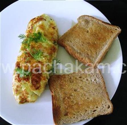 Cheese Onion Omelet