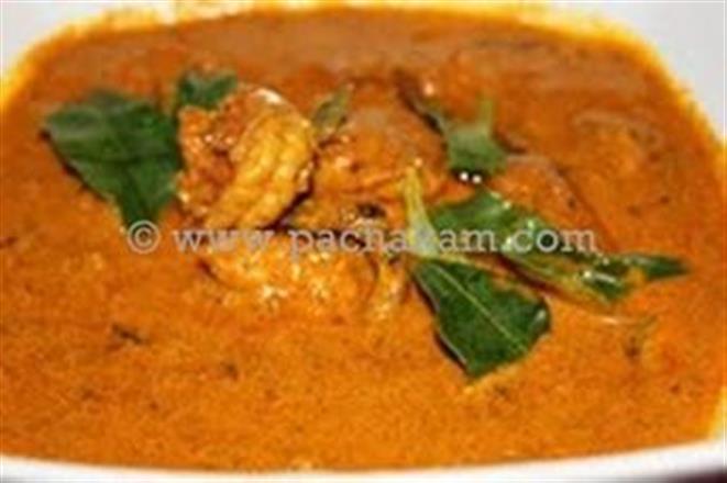 Chemeen Manga Curry In Kerala Style