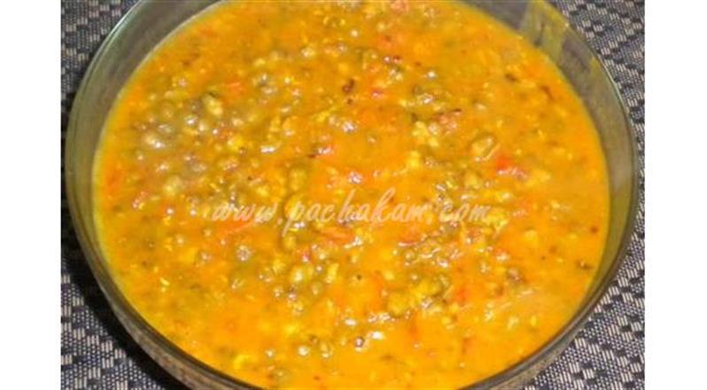 Cheru Payar (Green Gram) Curry