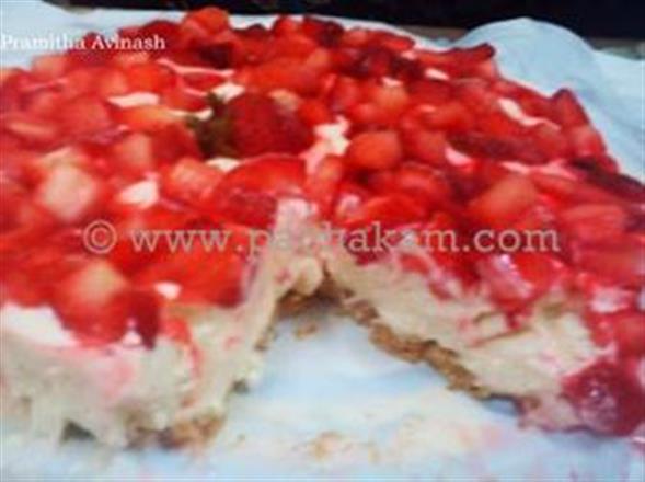 Cold Strawberry Cheese Cake