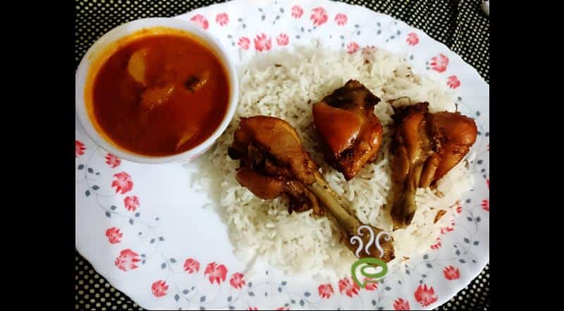 Combo Meal-Ghee Rice-Chicken Gravy-Fried Chicken