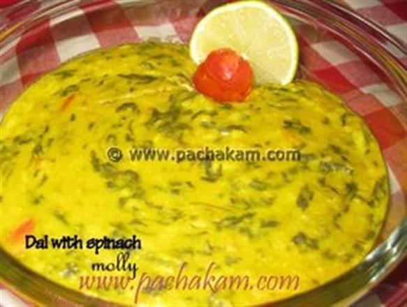 Dal With Spinach