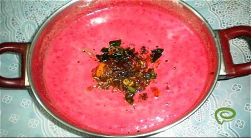 Delicious  Beetroot Curd Curry