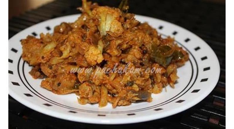 Easy Cauliflower Ularthiyathu