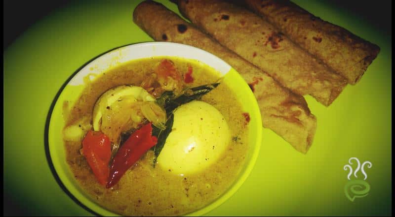Egg Masala Curry With Coconut Milk