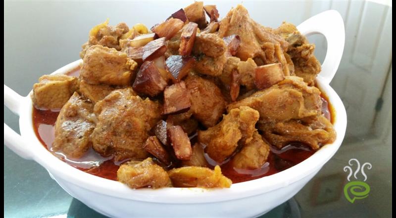 Goan Chicken Curry Prepared Like Mutton Curry