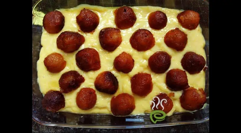 Gulab Jamun Custard Pudding