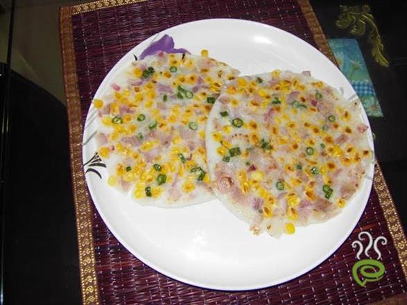 Kerala Onion And Corn Oothappam