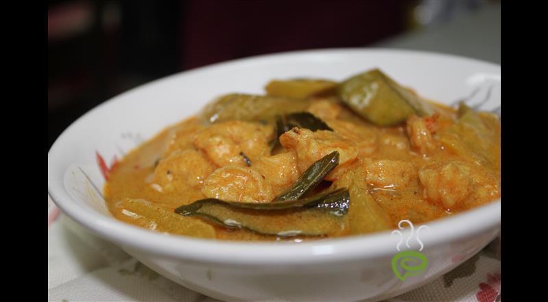 Kerala Prawns Fry With Thick Coconut Milk Masala