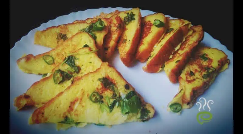 Masala Egg Bread Toast