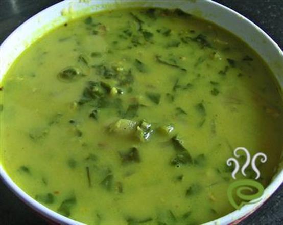 Moong Dal(Cherupayar) Spinach - Cheera Curry