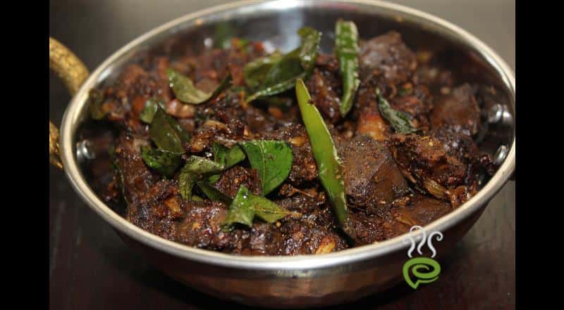Mutton Liver Fry With Pepper - Video