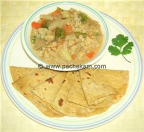 North Indian  Vegetable Kurma