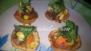 Potato Chips With Corn Dressing (Step By Step Phot – pachakam.com