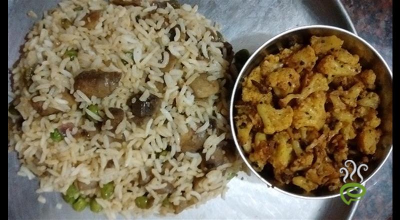 Mushroom Peas Pulao